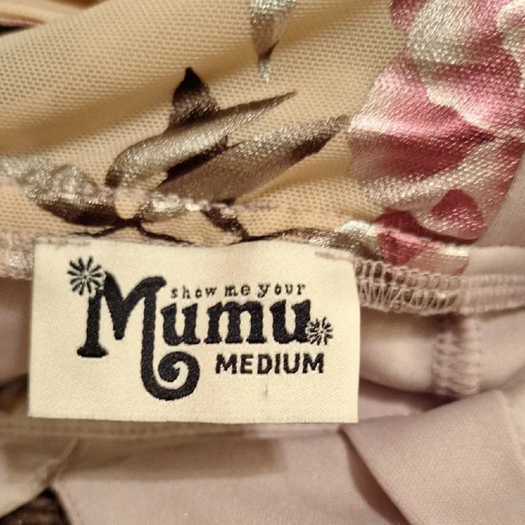 Show Me Your MuMu Floral Long Sleeve Dress. Excellent Condition NWOT Size MEDIUM - Picture 11 of 13